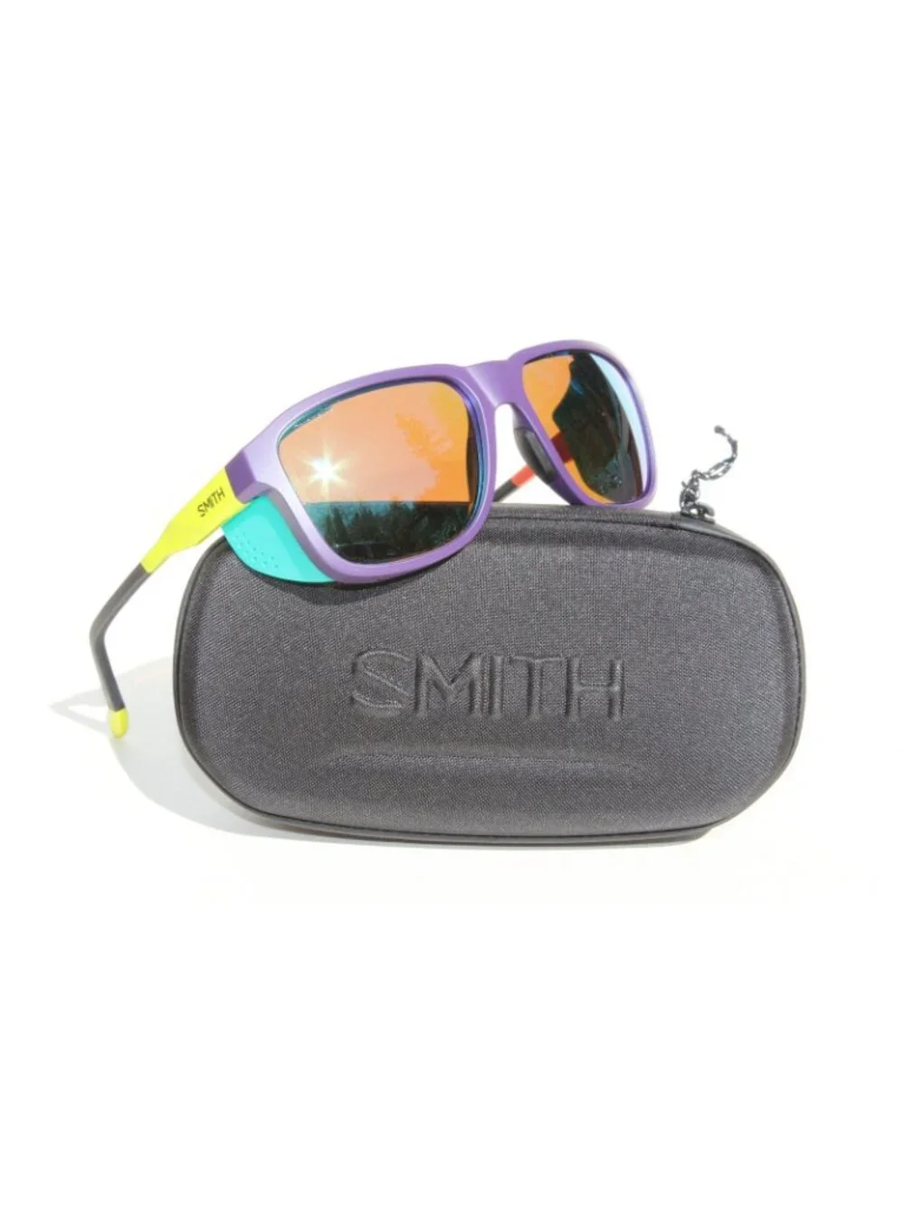 SMITH OPTICS Embark Glacier Sunglasses Purple Cinder Hi Viz/ChromaPop Opal $237 - Picture 7 of 10